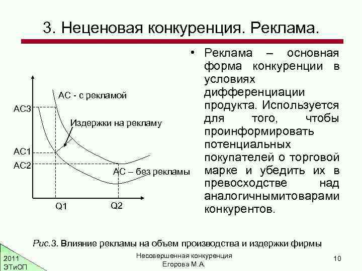 Фирма условия конкуренций