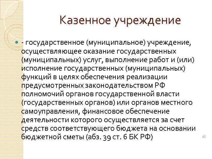 Функции муниципальных казенных учреждений. Приносящая доход деятельность.