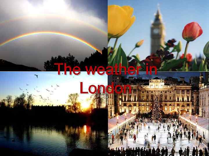 The weather in London 
