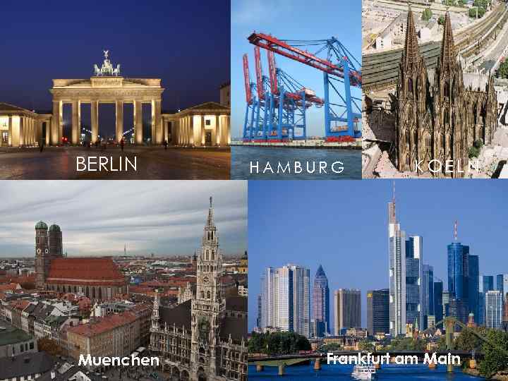 BERLIN Muenchen HAMBURG KOELN Frankfurt am Main 
