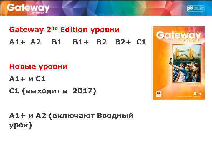 Gateway 2 nd Edition уровни А 1+ A 2 B 1+ B 2+ C