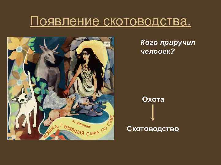 Появление скотоводства. Кого приручил человек? Охота Скотоводство 
