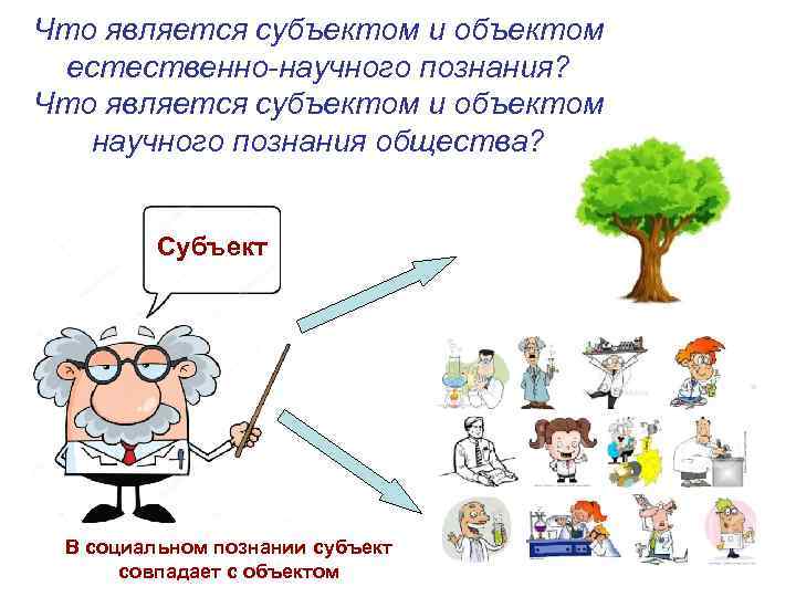 Что является субъектом и объектом естественно-научного познания? Что является субъектом и объектом научного познания