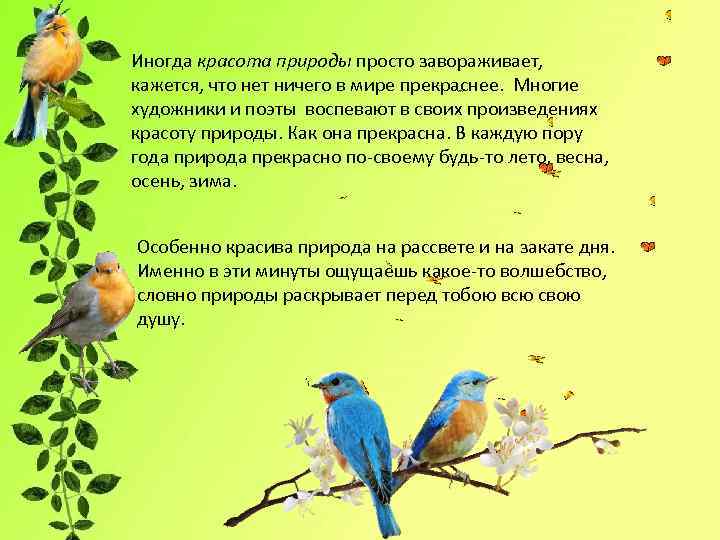 Иногда красота природы просто завораживает, кажется, что нет ничего в мире прекраснее. Многие художники