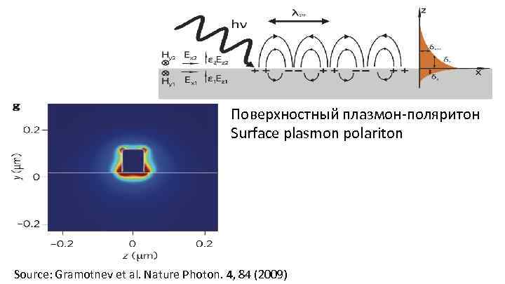 Поверхностный плазмон-поляритон Surface plasmon polariton Source: Gramotnev et al. Nature Photon. 4, 84 (2009)