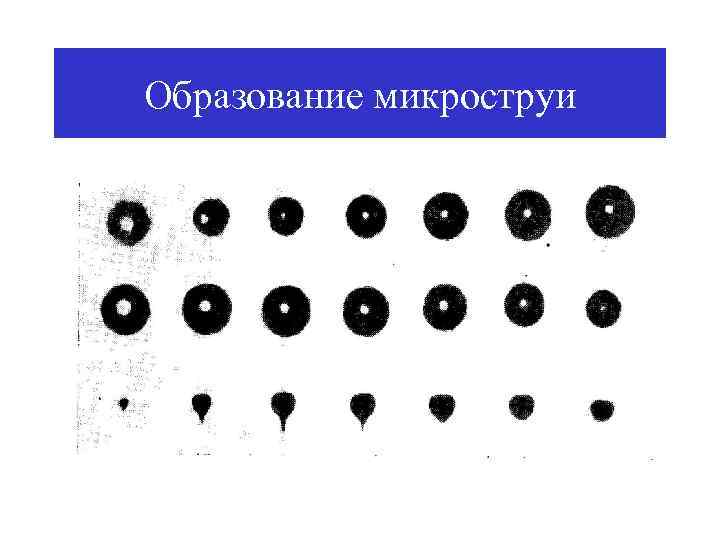 Образование микроструи 