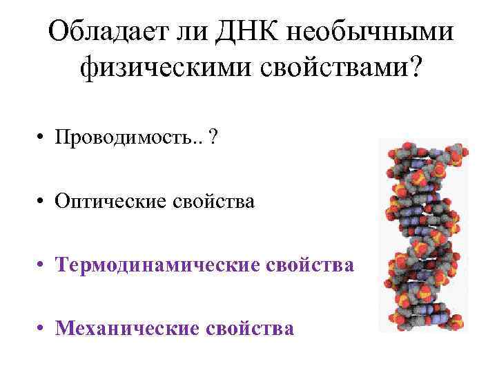 Свойства днк. Физическая характеристика ДНК. Физические свойства ДНК. Оптические свойства ДНК. Физические параметры ДНК.