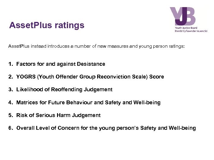 Asset. Plus ratings Asset. Plus instead introduces a number of new measures and young