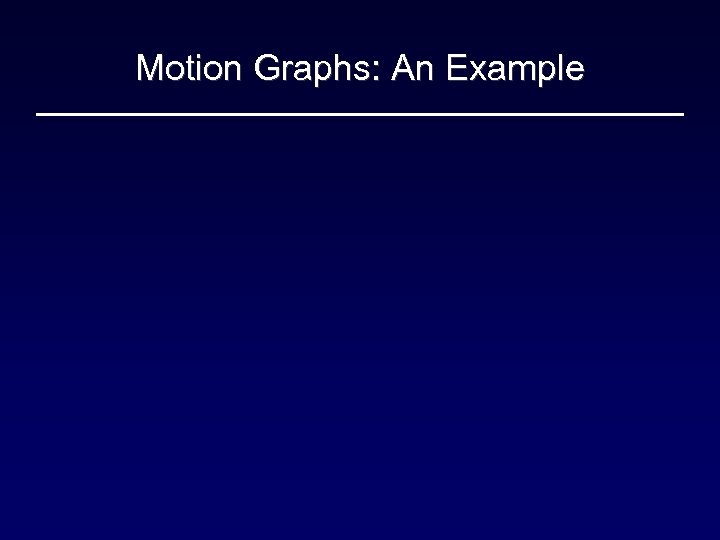 Motion Graphs: An Example 
