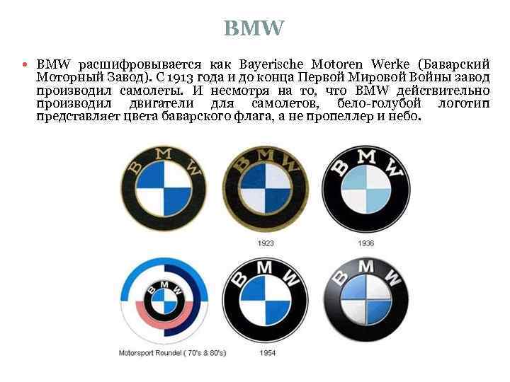 Bmw m что означает