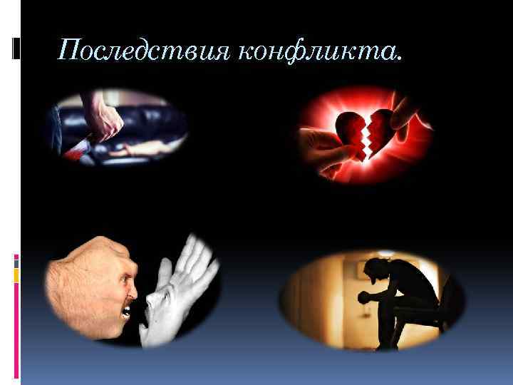 Последствия конфликта. 