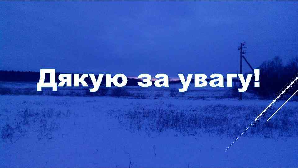 Дякую за увагу! 
