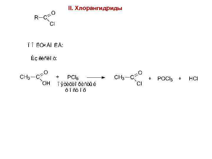 II. Хлорангидриды 98 