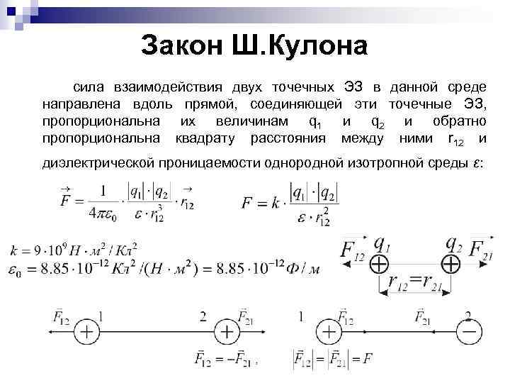 Выбери силу взаимодействия