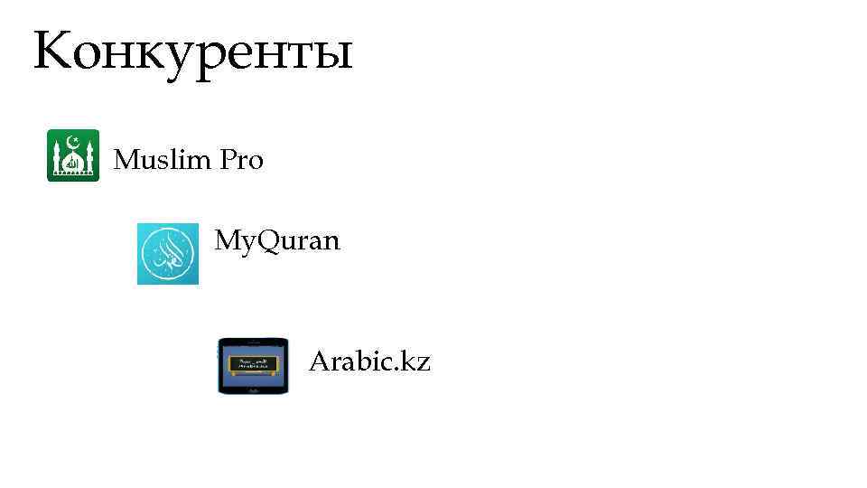 Конкуренты Muslim Pro My. Quran Arabic. kz 