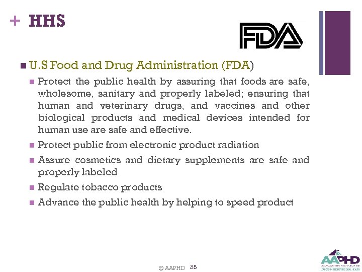 + HHS n U. S n n n Food and Drug Administration (FDA) Protect