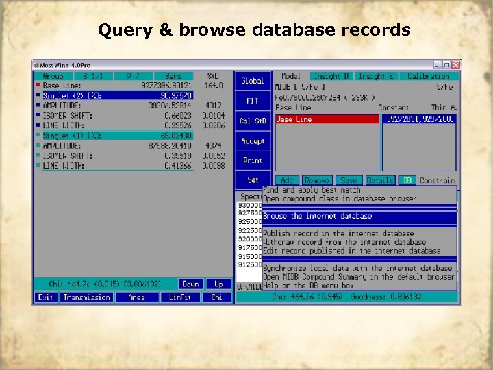 Query & browse database records 