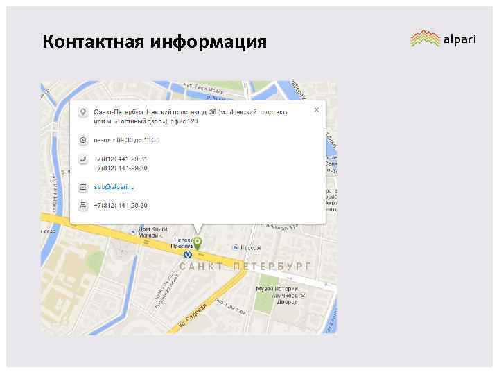 Контактная информация 