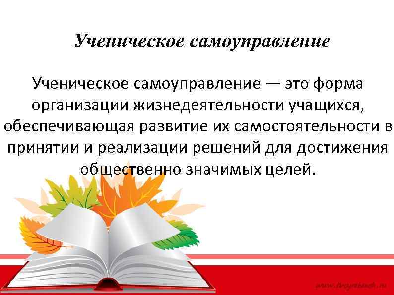 Проект по самоуправлению в школе с целями задачами актуальностью