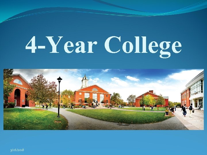 4 -Year College 3/16/2018 