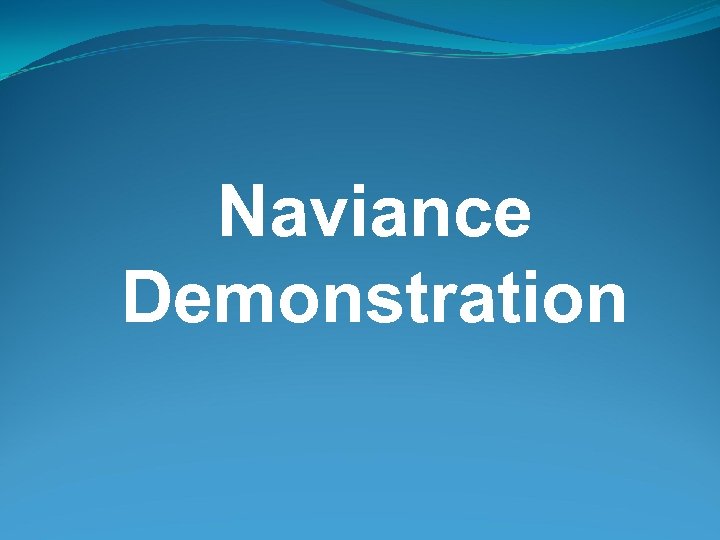 Naviance Demonstration 