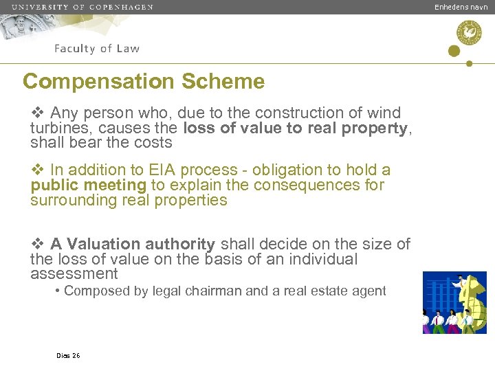 Enhedens navn Compensation Scheme v Any person who, due to the construction of wind