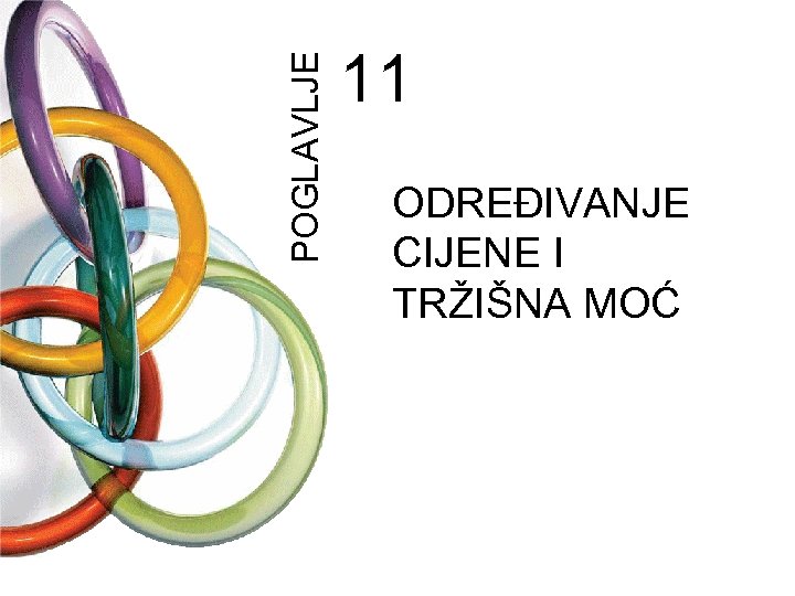 POGLAVLJER CHAPTE 11 11 ODREĐIVANJE CIJENE I TRŽIŠNA MOĆ 