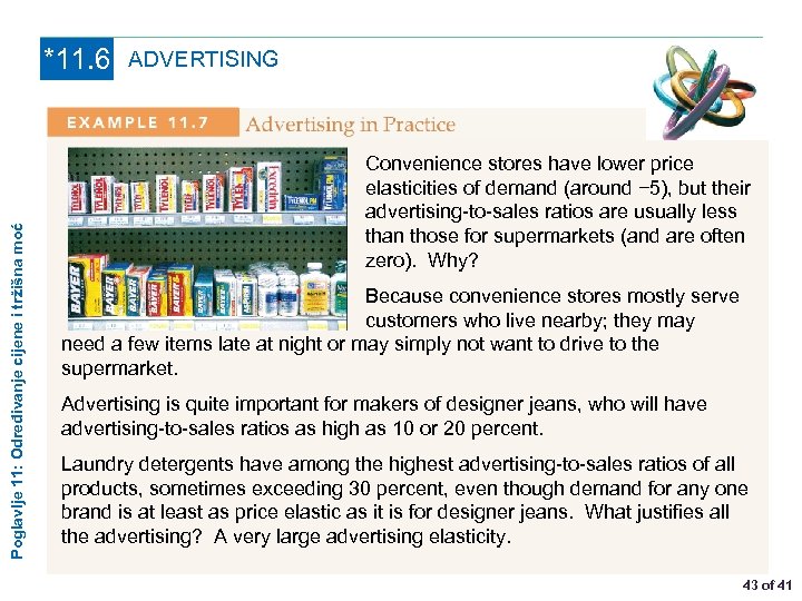 Poglavlje 11: Određivanje cijene i tržišna moć *11. 6 ADVERTISING Convenience stores have lower
