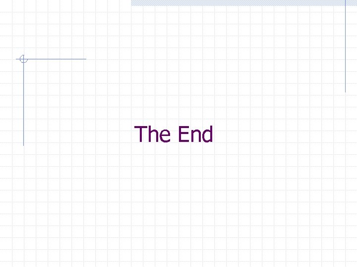 The End 