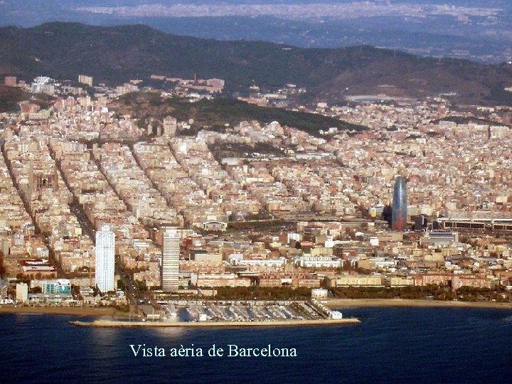 Vista aèria de Barcelona St Louis de noche esplendido 