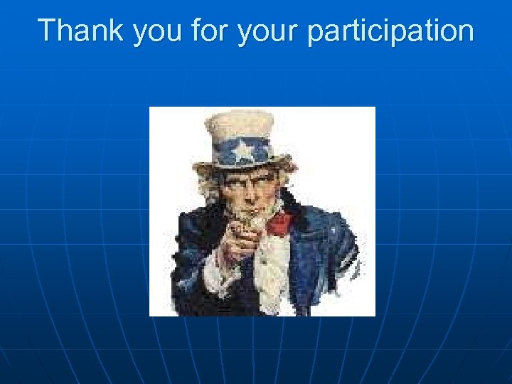 Thank you for your participation 