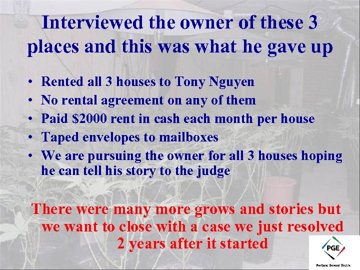 Interviewed the owner of these 3 places and this was what he gave up