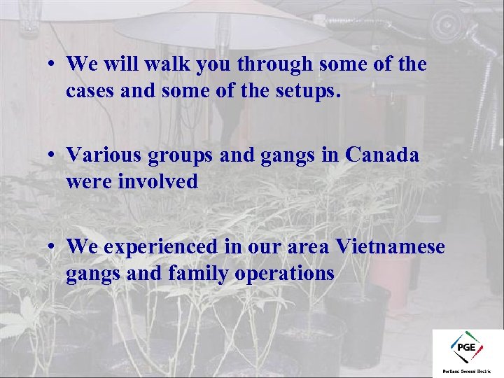  • We will walk you through some of the cases and some of