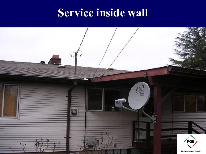 Service inside wall 