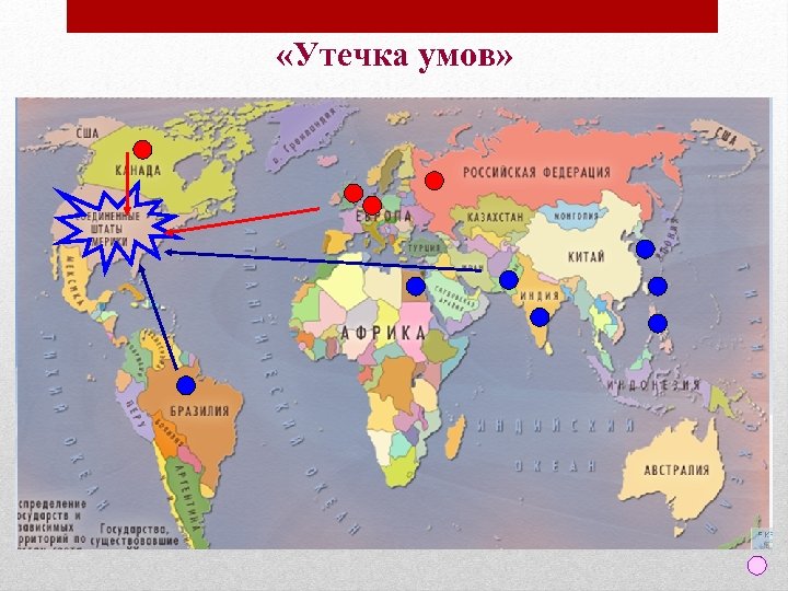 Центры мировой силы. Утечка умов. Миграция умов. Утечка умов в России. Крупнейшие центры миграции мира.