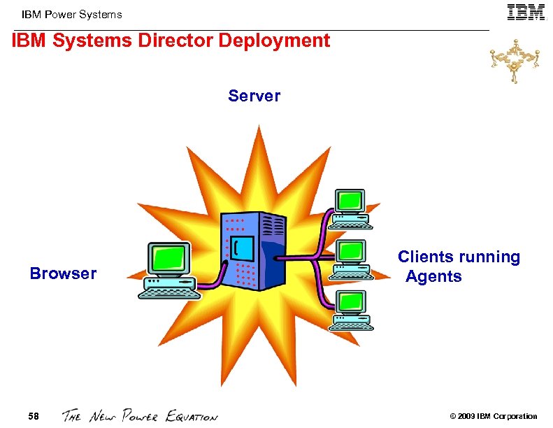 IBM Power Systems IBM Systems Director Deployment Server Browser 58 Clients running Agents ©