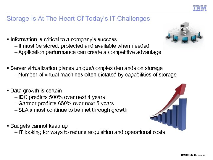 Storage Is At The Heart Of Today’s IT Challenges § Information is critical to