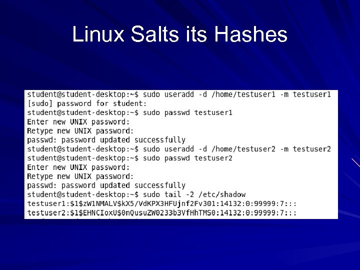 Linux Salts its Hashes 