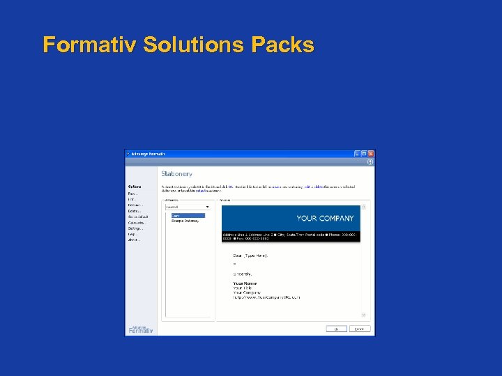 Formativ Solutions Packs 