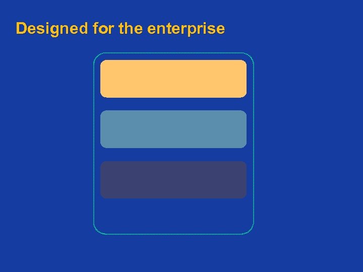 Designed for the enterprise 