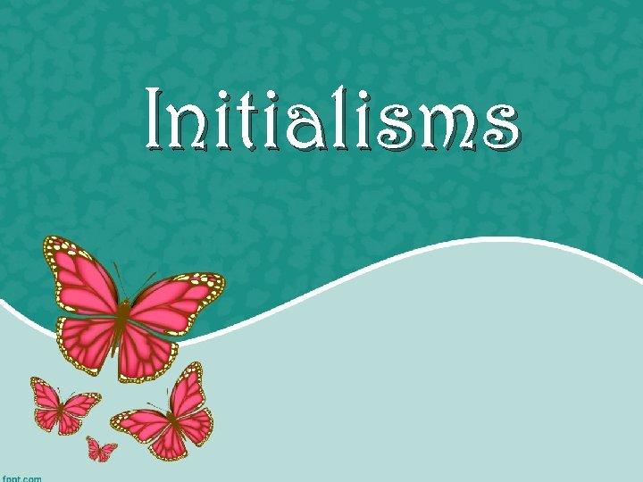 Initialisms 