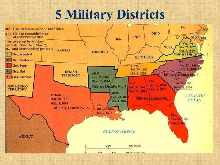 5 Military Districts 