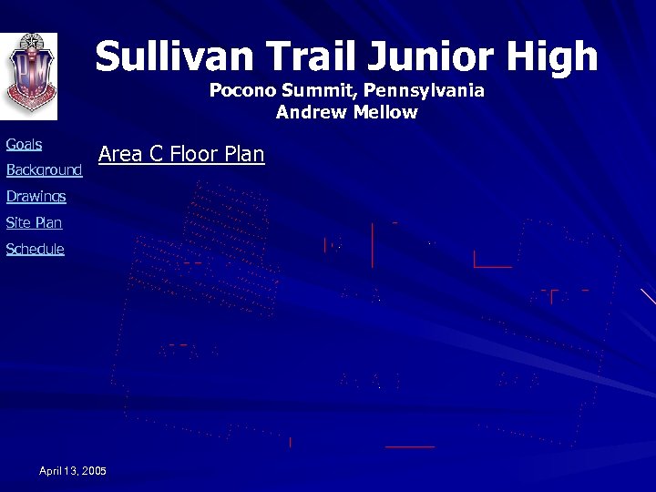 Sullivan Trail Junior High Pocono Summit, Pennsylvania Andrew Mellow Goals Background Area C Floor