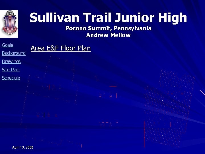 Sullivan Trail Junior High Pocono Summit, Pennsylvania Andrew Mellow Goals Background Area E&F Floor