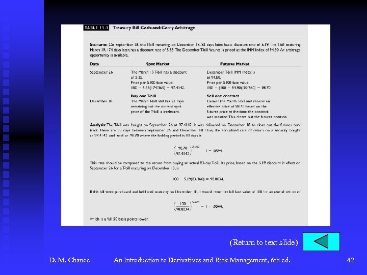 (Return to text slide) D. M. Chance An Introduction to Derivatives and Risk Management,