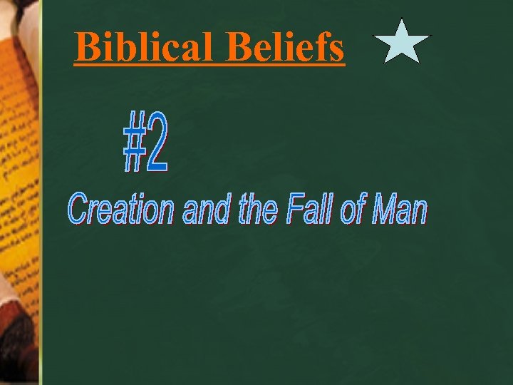 Biblical Beliefs 