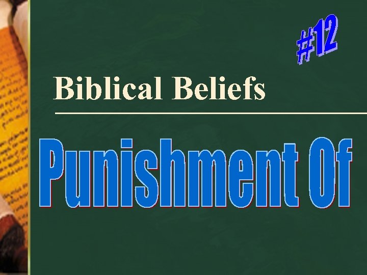 Biblical Beliefs 