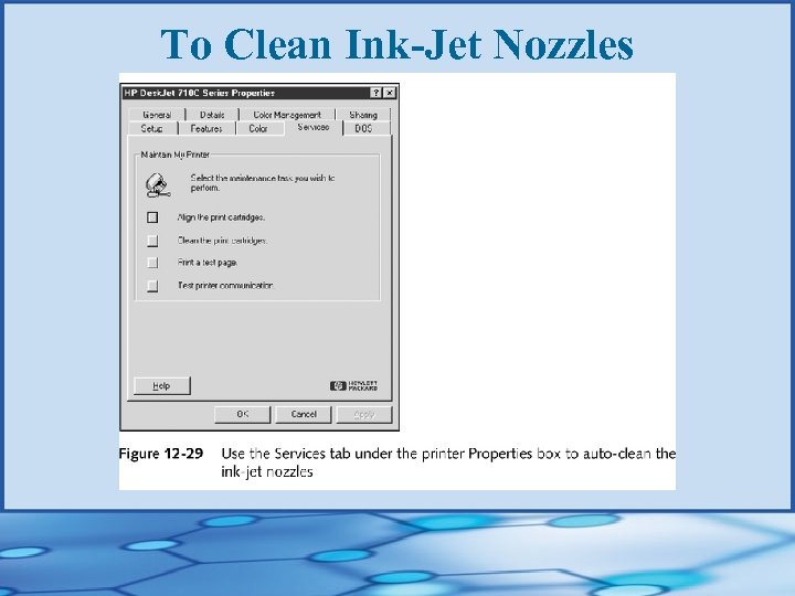 To Clean Ink-Jet Nozzles 