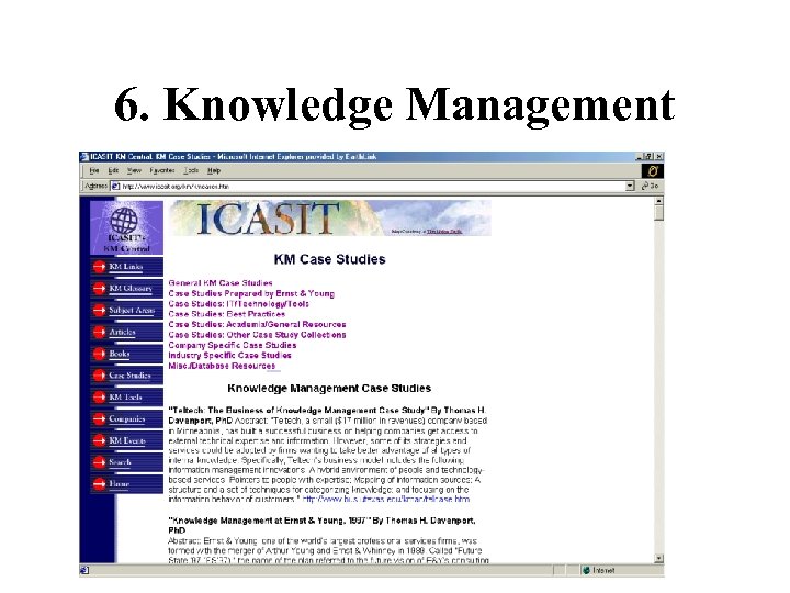 6. Knowledge Management 