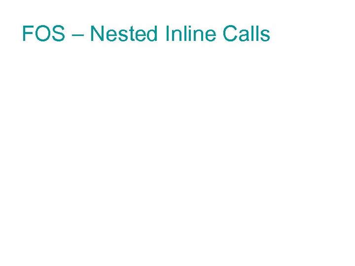 FOS – Nested Inline Calls 